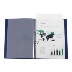 CARPETA LIDERPAPEL CANGURO 2 ANILLAS 25 MM DIN A4 COLOR AZUL POLIPROPILENO