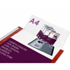 CARPETA LIDERPAPEL DIN A4 COLOR ROJO POLIPROPILENO