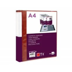 CARPETA LIDERPAPEL DIN A4 COLOR ROJO POLIPROPILENO