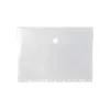 CARPETA LIDERPAPEL DOSSIER BROCHE POLIPROPILENO A4 CIERRE DE VELCRO 180 MICRAS 11 TALADROS TRANSPARENTE