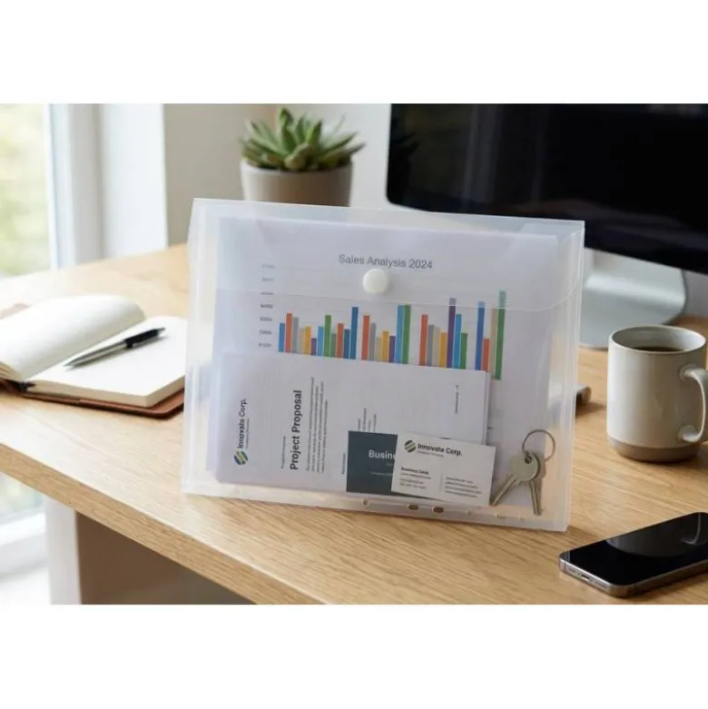 CARPETA LIDERPAPEL DOSSIER BROCHE POLIPROPILENO A4 CIERRE DE VELCRO 180 MICRAS 11 TALADROS TRANSPARENTE