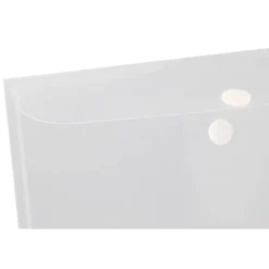 CARPETA LIDERPAPEL DOSSIER BROCHE POLIPROPILENO A4 CIERRE DE VELCRO 180 MICRAS 11 TALADROS TRANSPARENTE