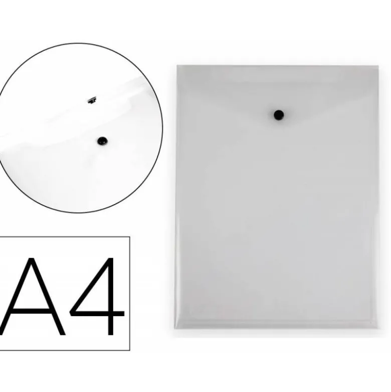 CARPETA LIDERPAPEL DOSSIER BROCHE POLIPROPILENO DIN A4 FORMATO VERTICAL CON FUELLE TRANSPARENTE
