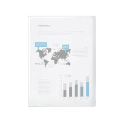 CARPETA LIDERPAPEL ESCAPARATE 40 FUNDAS POLIPROPILENO DIN A3 TRANSPARENTE TRANSLUCIDO