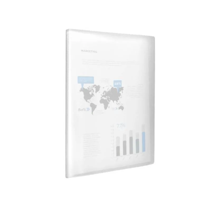 CARPETA LIDERPAPEL ESCAPARATE 40 FUNDAS POLIPROPILENO DIN A3 TRANSPARENTE TRANSLUCIDO
