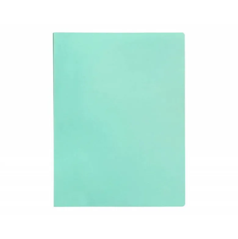 CARPETA LIDERPAPEL ESCAPARATE 60 FUNDAS POLIPROPILENO DIN A4 VERDE MANZANA OPACO