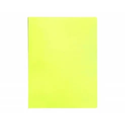 CARPETA LIDERPAPEL ESCAPARATE 10 FUNDAS POLIPROPILENO DIN A4 AMARILLO FLUOR OPACO