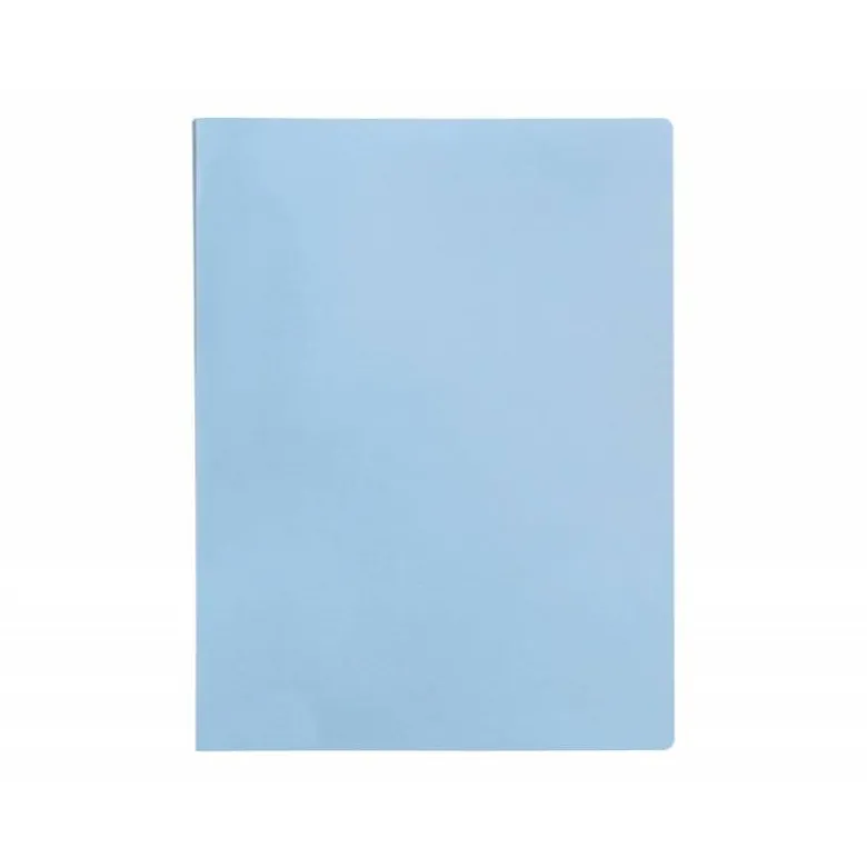 CARPETA LIDERPAPEL ESCAPARATE 80 FUNDAS POLIPROPILENO DIN A4 CELESTE OPACO