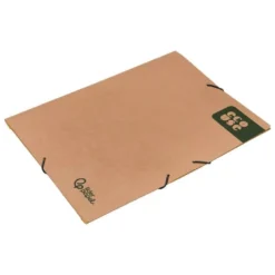 CARPETA LIDERPAPEL GOMAS DIN A4+ COLOR KRAFT MARRON CARTULINA