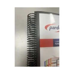 CARPETA PARDO ESCAPARATE CON ESPIRAL 80 FUNDAS FOLIO PERSONALIZABLE COLOR NEGRO