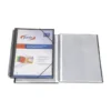 CARPETA PARDO ESCAPARATE CON ESPIRAL 20 FUNDAS FOLIO PERSONALIZABLE COLOR NEGRA