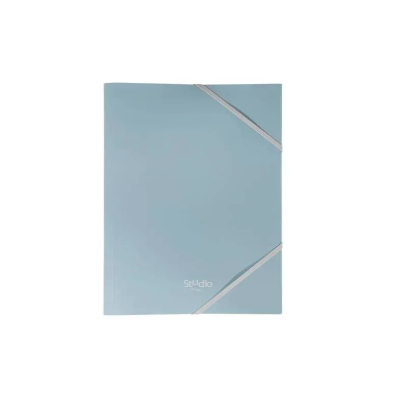 CARPETA PARDO STUDIO STYLE GOMAS SOLAPAS POLIPROPILENO EXPOSITOR DE 48 UNIDADES COLORES PASTEL SURTIDOS