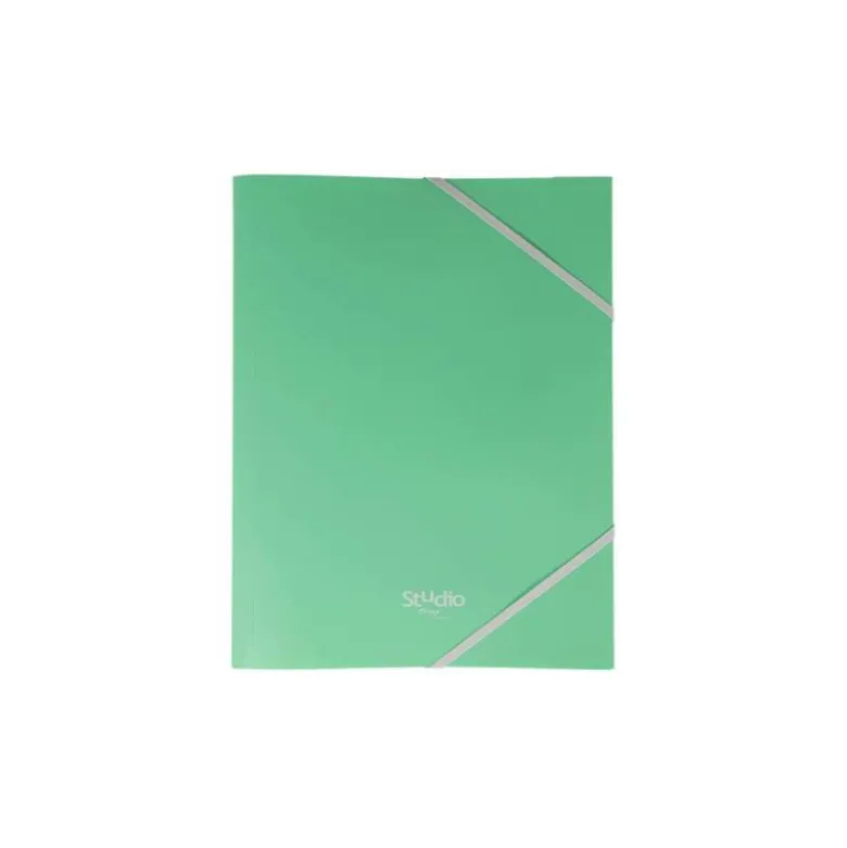 CARPETA PARDO STUDIO STYLE GOMAS SOLAPAS POLIPROPILENO EXPOSITOR DE 48 UNIDADES COLORES PASTEL SURTIDOS