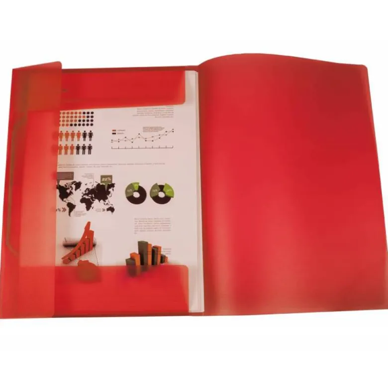 Carpeta portadocumentos con solapa Liedrpapel DIN A3 polipropileno color rojo