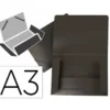 Carpeta portadocumentos con solapa Liedrpapel DIN A3 polipropileno color negro