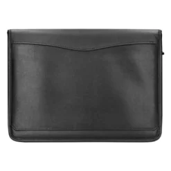 CARPETA PORTAFOLIOS CREMALLERA CON BOLSA PARA MOVIL Y TARJETERO COLOR NEGRO 260X355 MM