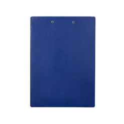 CARPETA Q-CONNECT MINICLIP SUPERIOR DIN A4 PLASTICO 50% RECICLADO AZUL GROSOR 2,1 MM