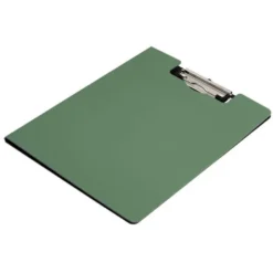 CARPETA Q-CONNECT MINICLIP SUPERIOR DIN A4 PLASTICO 50% RECICLADO VERDE OLIVA GROSOR 2,1 MM