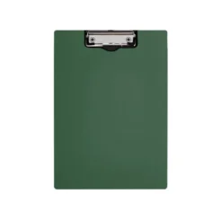 CARPETA Q-CONNECT MINICLIP SUPERIOR DIN A4 PLASTICO 50% RECICLADO VERDE OLIVA GROSOR 2,1 MM
