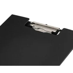 CARPETA Q-CONNECT MINICLIP SUPERIOR DIN A4 PLASTICO 50% RECICLADO NEGRO GROSOR 2,1 MM
