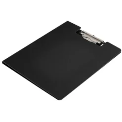 CARPETA Q-CONNECT MINICLIP SUPERIOR DIN A4 PLASTICO 50% RECICLADO NEGRO GROSOR 2,1 MM