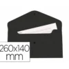 Carpeta sobre Liderpapel broche polipropileno sobre americano 260x140 mm 50 hojas color negro