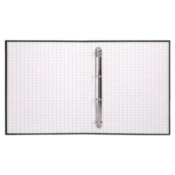 Carpeta 4 anillas carton forrado Liderpapel Paper Coat lomo 40 mm negro