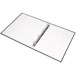 Carpeta 4 anillas carton forrado Liderpapel Paper Coat lomo 40 mm negro