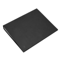 Carpeta 4 anillas carton forrado Liderpapel Paper Coat lomo 40 mm negro