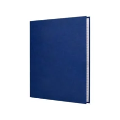 Carpeta 4 anillas carton forrado mixtas Liderpapel Paper Coat lomo 40 mm azul