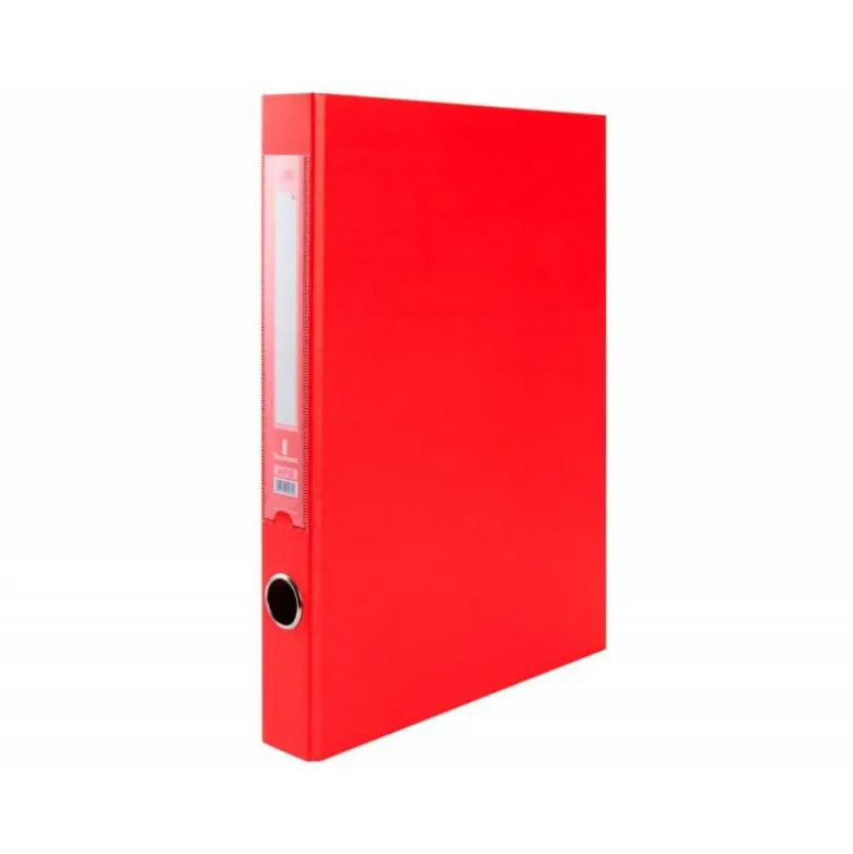 Carpeta anillas carton forrado Liderpapel Paper Coat Documenta lomo 40 mm rojo