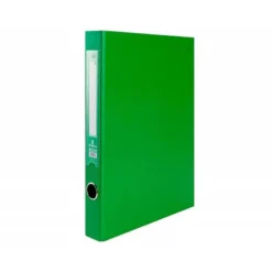 Carpeta anillas carton forrado Liderpapel Paper Coat Documenta lomo 40 mm verde