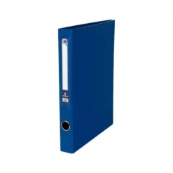 Carpeta anillas carton forrado Liderpapel Paper Coat Documenta lomo 40 mm azul