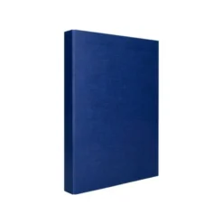 Carpeta 4 anillas carton forrado Liderpapel Paper Coat lomo 60 mm azul