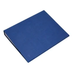 Carpeta 4 anillas carton forrado Liderpapel Paper Coat lomo 60 mm azul