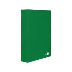 Carpeta 4 anillas carton forrado Liderpapel Paper Coat lomo 60 mm verde