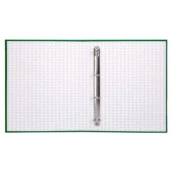 Carpeta 4 anillas carton forrado Liderpapel Paper Coat lomo 60 mm verde