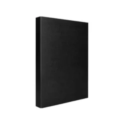 Carpeta 4 anillas carton forrado Liderpapel Paper Coat lomo 60 mm negro