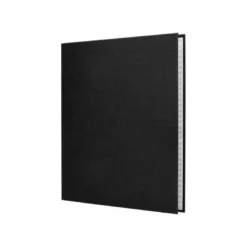 Carpeta 4 anillas carton forrado Liderpapel Paper Coat lomo 60 mm negro