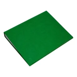 Carpeta 4 anillas carton forrado Liderpapel Paper Coat lomo 40 mm verde