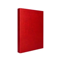 Carpeta 4 anillas carton forrado Liderpapel Paper Coat lomo 60 mm rojo