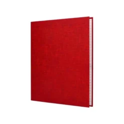 Carpeta 4 anillas carton forrado Liderpapel Paper Coat lomo 60 mm rojo