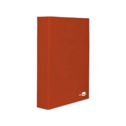 Carpeta 4 anillas carton forrado Liderpapel Paper Coat lomo 60 mm rojo