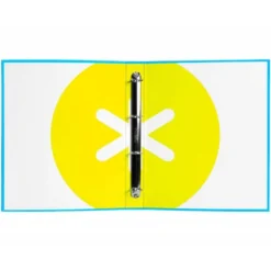 Carpeta 4 anillas 25mm Liderpapel Antartik A4 color azul carton forrado