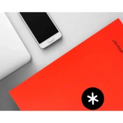 Carpeta 4 anillas 25mm Liderpapel Antartik A4 color rojo carton forrado