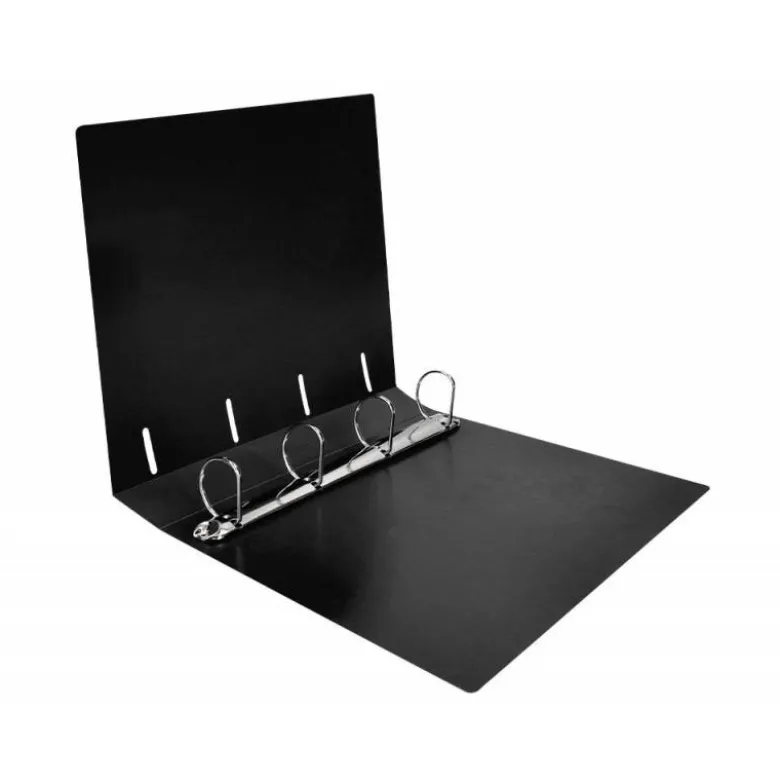 CARPETA 4 ANILLAS 40 MM LIDERPAPEL DIN A4 COLOR NEGRO POLIPROPILENO