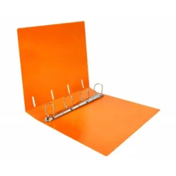 CARPETA 4 ANILLAS 40 MM LIDERPAPEL DIN A4 COLOR NARANJA POLIPROPILENO