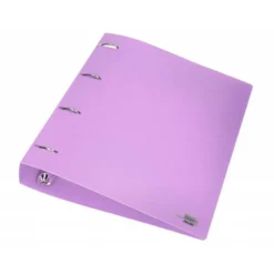 CARPETA 4 ANILLAS 40 MM LIDERPAPEL DIN A4 COLOR ROSA POLIPROPILENO