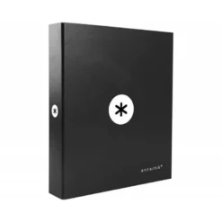 Carpeta 4 anillas 40mm Liderpapel Antartik A4 color negro carton forrado