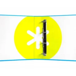 Carpeta 4 anillas 40mm Liderpapel Antartik A4 color azul carton forrado